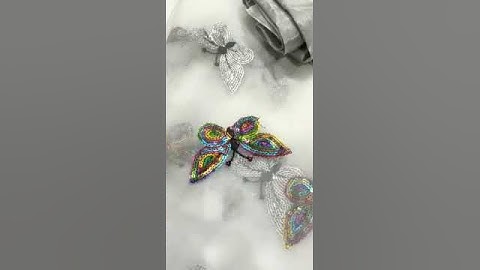 *NEW TITALI SAREE LUNCH*ic:-Soft Net Fabric With RAINBOW  Siequance Butterfly Work All over saree