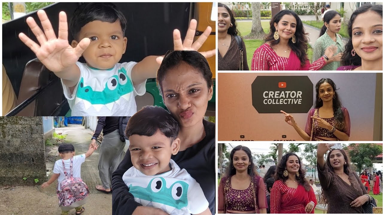 🤩 കണ്ണനെ കണ്ണന്റെ അച്ഛന്റെ വീട്ടിൽ ആക്കിയിട്ട് Youtube creators event ന് പോയ്!