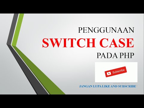 MATERI SWITCH CASE DI PHP