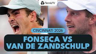 Joao Fonseca vs Botic Van De Zandschulp Entertaining Match Highlights | Cincinnati 2026