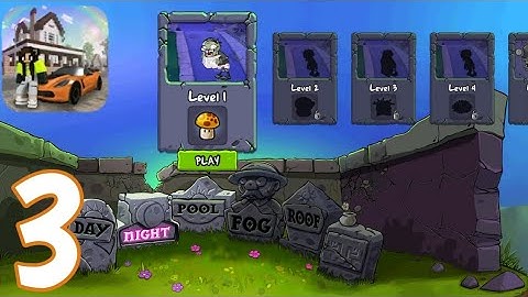 Plants vs. Zombies - Gameplay Walkthrough Part 3 - Night: Level 1-5 (iOS, Android)