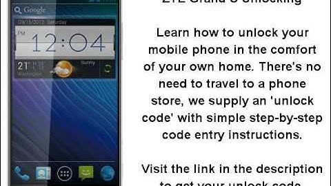 Unlock ZTE Grand S - SIM Network Unlock PIN