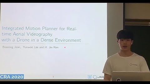 ICRA2020 online presentation: Integrated Motion Planner for Real-time Aerial Videography