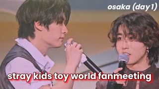 minsung moments at stray kids toy world japan fanmeeting (osaka day1)