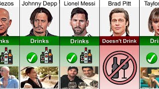 Comparison: Which celebrities drink alcohol?