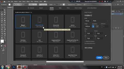 Bài 1 Tìm hiểu về vùng làm việc, tạo và lưu file trong Adobe Illustrator