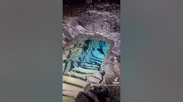 Exploring an Abandoned Mine, we found a Flooded Stairway ,  #short #shortvideo #underground #shorts