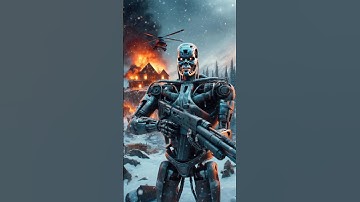Terminator in snow battle field💥 Memories of Terminator#ai #music #terminator #terminator3#superhero