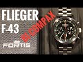 Fortis Flieger F-43 Bicompax Chronograph | Review | F.424.0004 | Olfert&Co