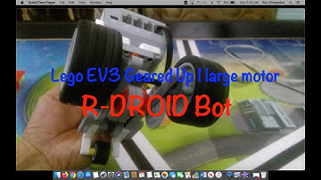 Lego EV3 Geared Up 1 large motor - R DROID Bot (building instruction)