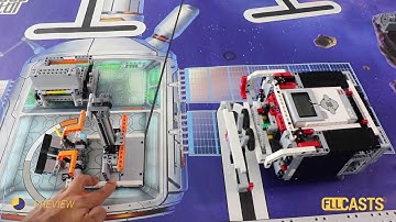 Mission run M09 (lift heavy) from FIRST LEGO League 2018 Into Orbit. Review