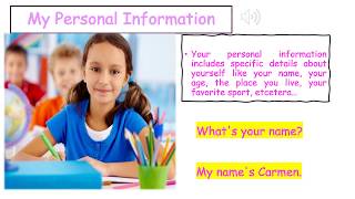 My personal information-5th grade