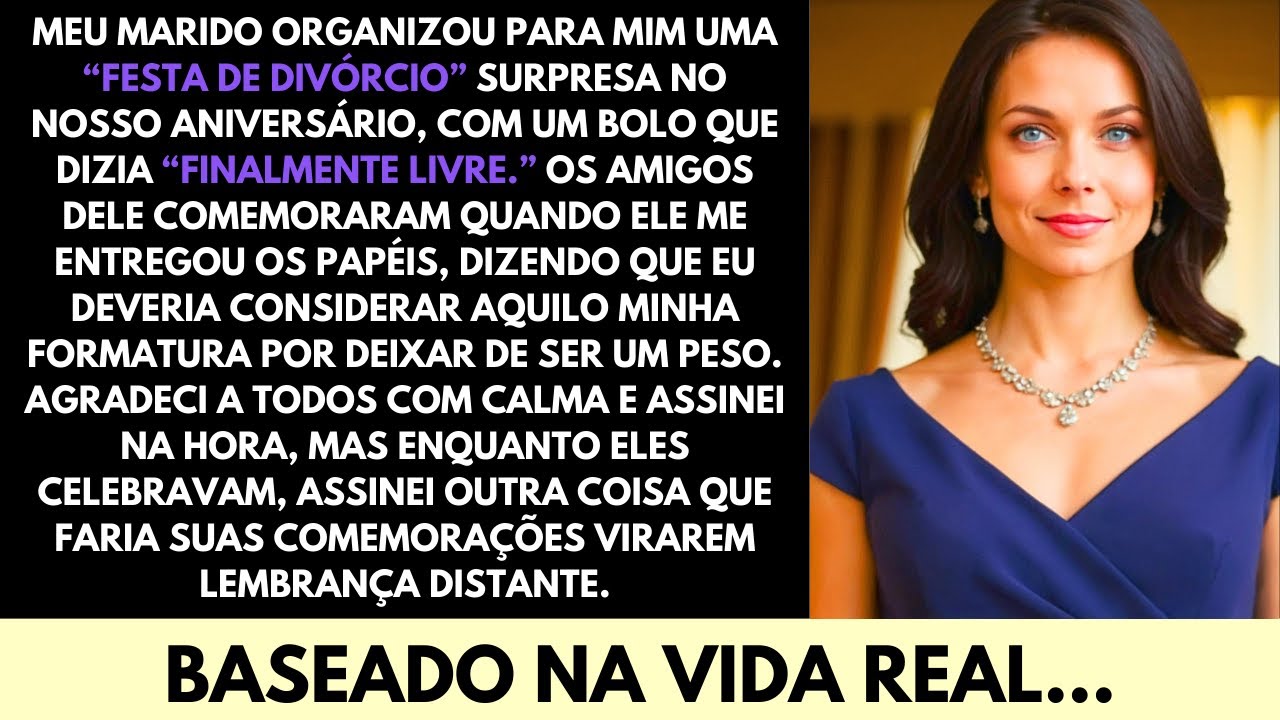 Uma Festa de Divórcio Surpresa No Nosso Aniversário—Mas Minha Assinatura Mudou Tudo
