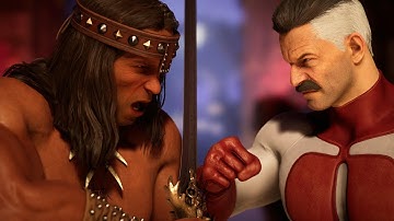 Conan the Barbarian Meets Omni-Man | Conan Vs Omni-Man All Intro Dialogues - Mortal Kombat 1