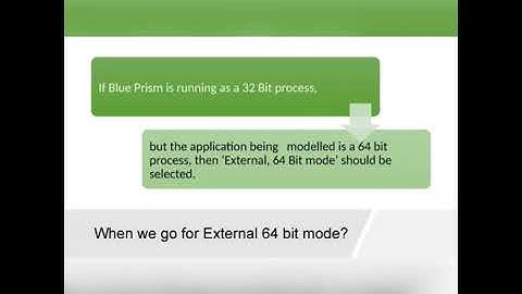 RPA-BLUEPRISM-APPLICATION MANAGER MODE AND EXTERNAL BIT-interview  questions