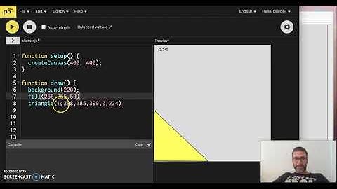 Using Your Mouse To Find Coordinate in p5js