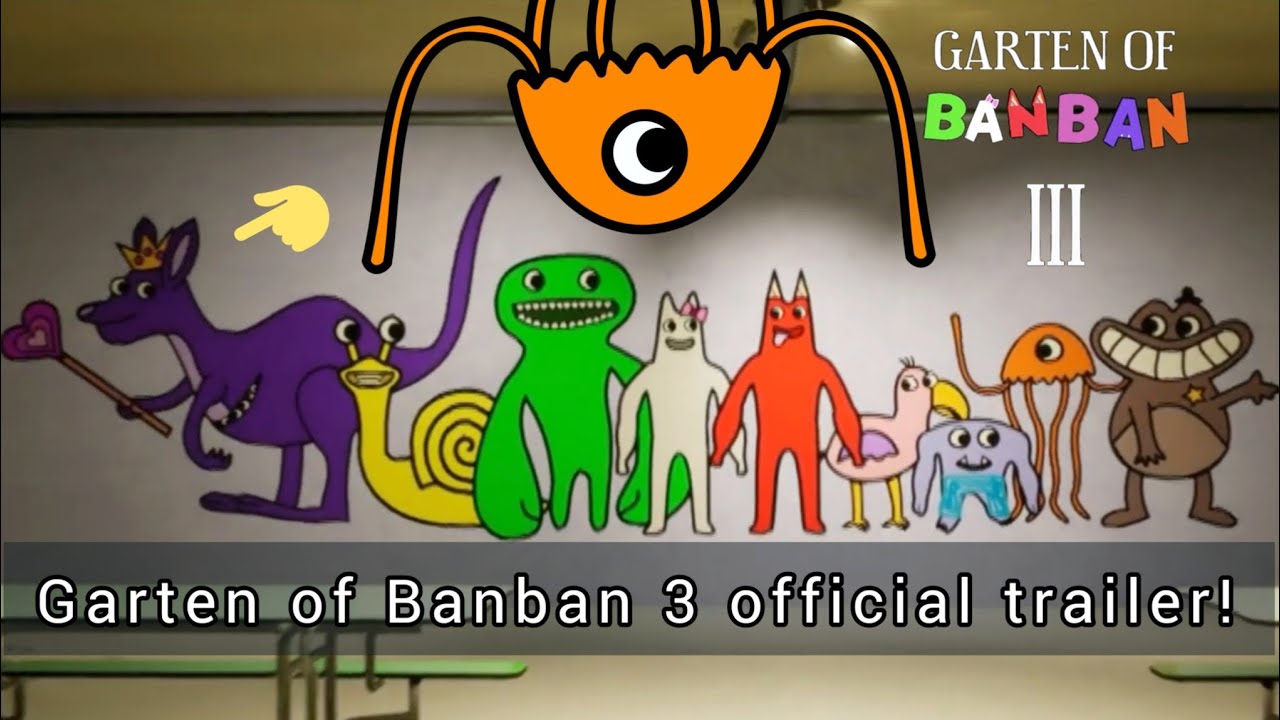 Garten of Banban 3 Official Trailer! #horror #gaming #videogames #scar, garden of banban 3