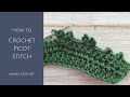 How to Crochet Picot Stitch with Moara Crochet #crochetstitch #howtocrochet #crochetstitches