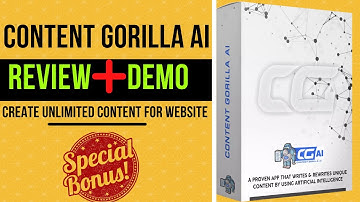 Content Gorilla AI Review | Content Gorilla AI full Demo And the 🎁  Bonuses for Content Gorilla AI.