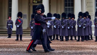 Top Officer impressed by the Grenadier Guards before Changing The Guard at Buckingham Palace 🇬🇧
