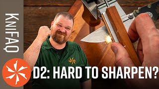 KnifeCenter FAQ #84: Is D2 Hard to Sharpen? + Scottish Kilt Knives and Sharpening Choils
