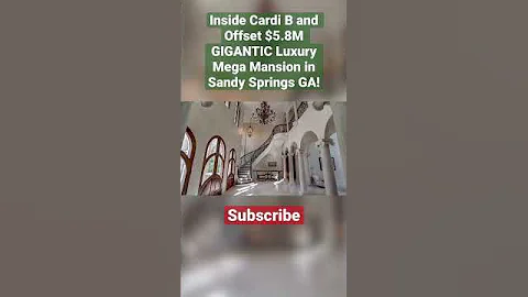 Inside Cardi B and Offset $5.8M GIGANTIC Luxury Mega Mansion in Sandy Springs GA! #cardib #offset