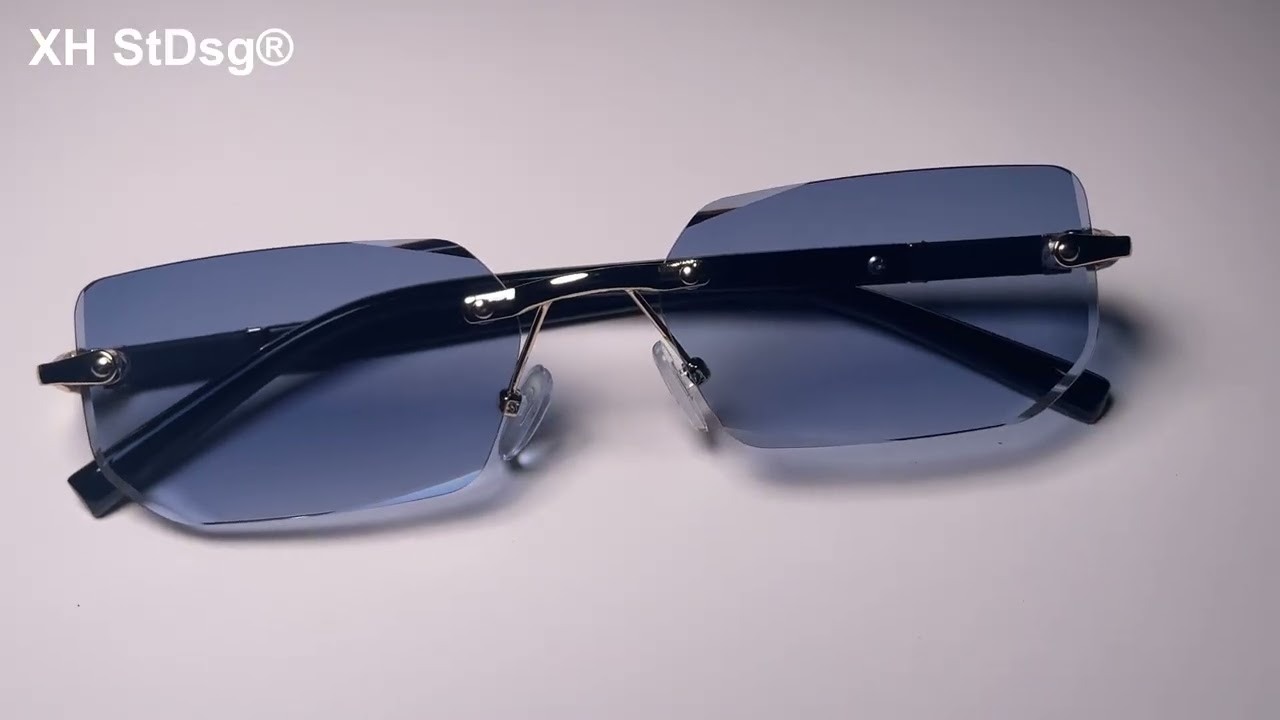 Ochelari de soare XH StDsg®, polarizati, protectie UV, rama metalica, albastru, universali, UV400