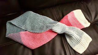 Fisherman's rib scarf in 1 color: a Knittycat's Knits Project