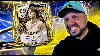 GANHEI A CARTA DO CRUYFF 99 no fc MOBILE 24 pack open