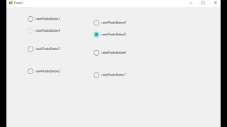 Custom RadioButton  in C# WinForm  App RashiUI