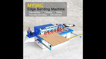 MY06C manual edge banding machine with edge bander,edge trimmer and polishing