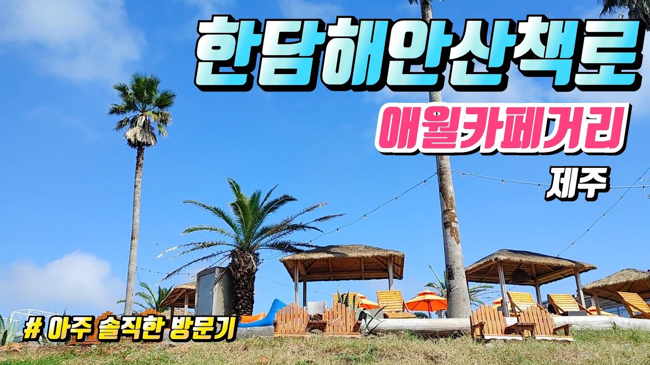 🇰🇷 제주 애월카페거리, 한담해안산책로 🏝️ |  제주오면 꼭 가야하는 핫플레이스 #15 🍹