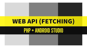 PHP WEB API (Fetching) with Android Application | Adapters | Android Studio | MySQL