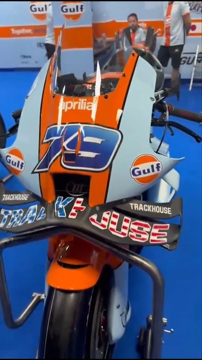 Moto GP Aprilia Racing Gulf #ogura Trackhouse #pole #fernandez #race #mandalika #motobike #indonesia