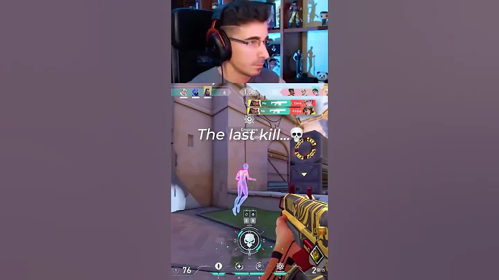 The Last Kill… 🤯 Top Radiant valorant live streamer gameplay highlights daily clips shorts edit