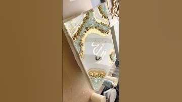 Resin Geode Arabic Calligraphy | Geode Artwork #asmr #resinart #geodeart #resincrafts