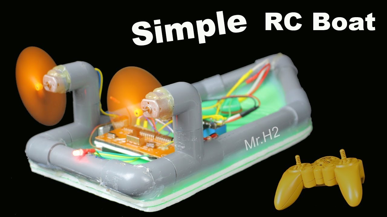 Diy RC Boat - How To Make Simple Remote Control Boat Twin 