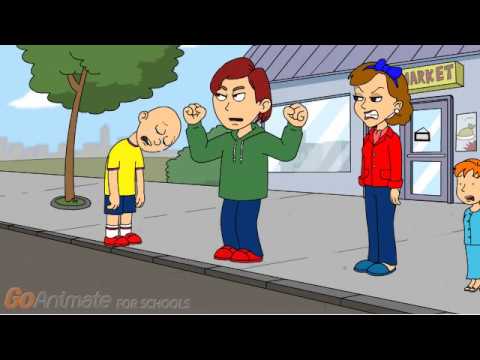 Caillou destroys the supermarket/grounded