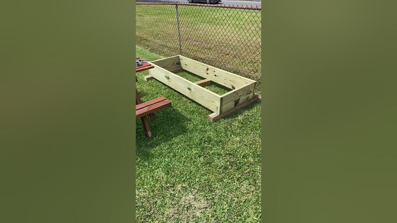 How to build a garden box Part 1 YouTube
