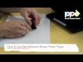 How To Use Self Adhesive Sticker Printer Paper