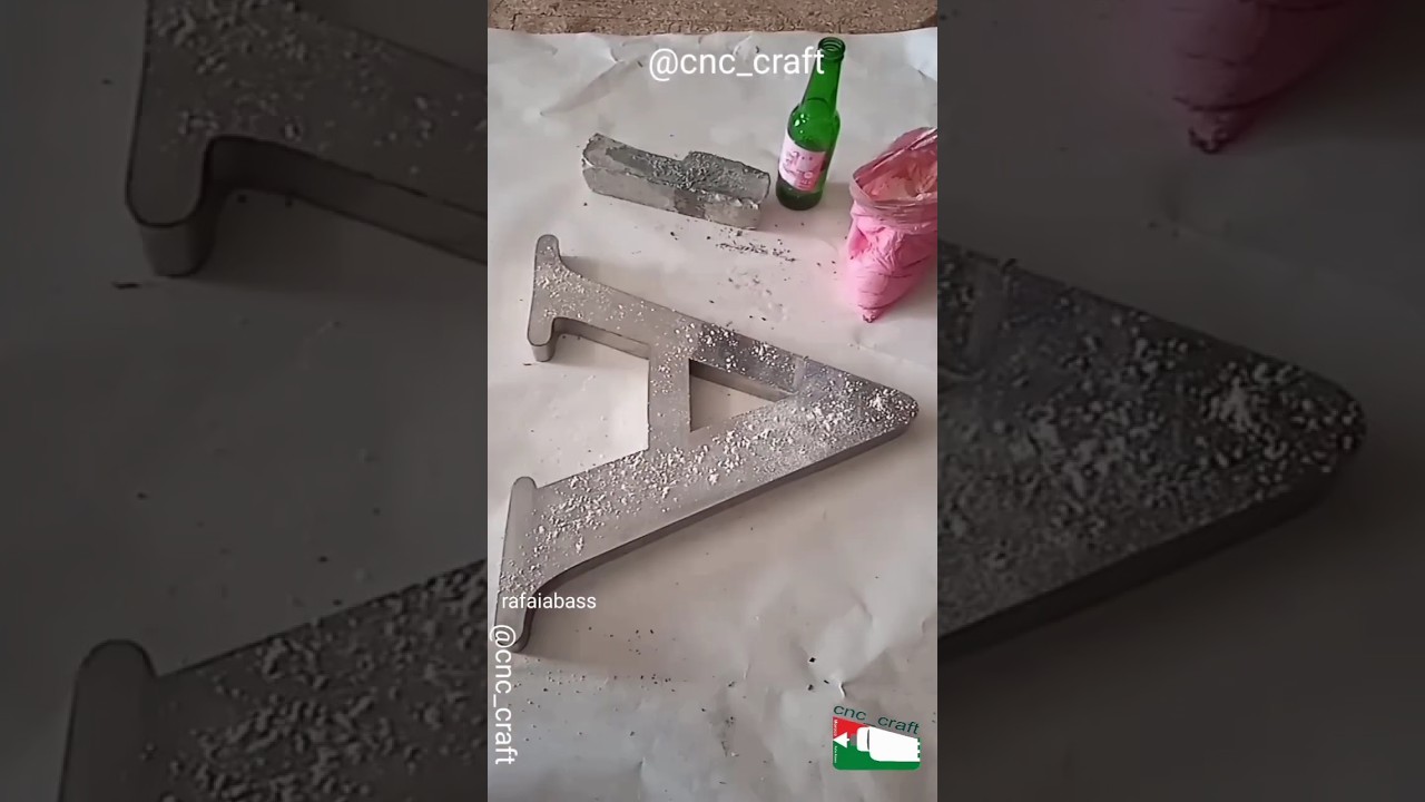 how to make 3d stainless Steel letters ?!shorts