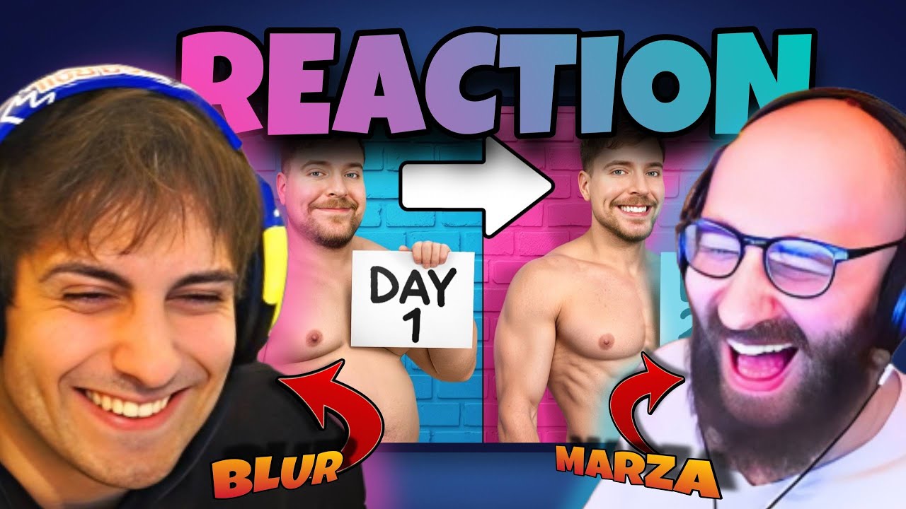 BLUR E MARZA REAGISCONO A MR.BEAST | PERDI 45KG e VINCI $250.000! 🔥 👑
