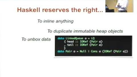 HIW 2012.  Ryan Newton:  Bringing atomic memory operations to a lazy language.