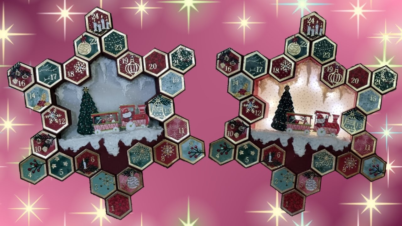 Mein Adventskalenderstern mit Produkten von Stampin up