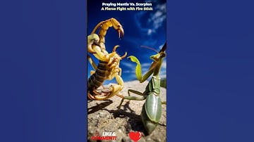 #PrayingMantis #Scorpion #NatureFight