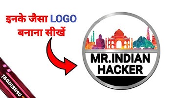 Mr. Indian Hacker Logo Design Tutorial in Pixellab Free (Android & iOS) | Channel Logo Kaise Banaye