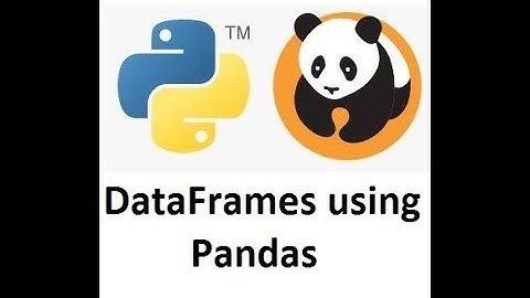 DataFrames using Pandas in Python