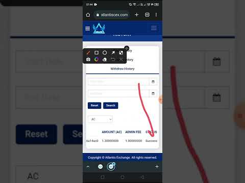   Withdraw Success From AtlantisCex AC And ABTC