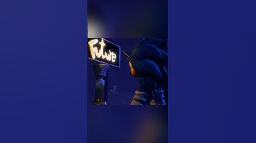 Movie Sonic finds a Time Warp Plate! (3D Animation) #shorts