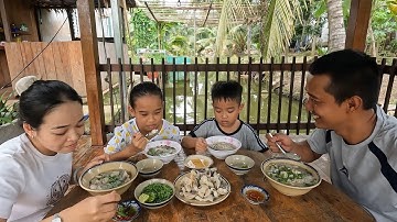 Cắm câu Cá Lóc. CHÁO CÁ LÓC ĐỒNG RAU ĐẮNG - Bin Đen Family